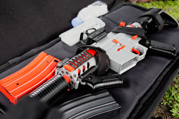 Airsoft gun  in a case