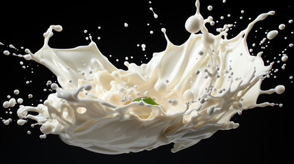 splash of milk HD 8K wallpaper Stock Photographic Image 