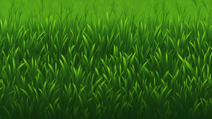 Fototapeta na wymiar Pixel Art Grass Background Seamless Lawn Texture Back