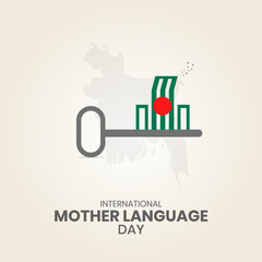 Happy International Mother Language Day creative ads. 21 February Mother Language Day of Bangladesh.