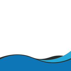 Business Wave Footer