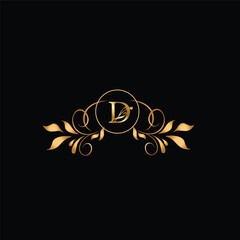 Obraz premium Creative Initial letter D logo design with modern business vector template. Creative isolated D monogram logo design 