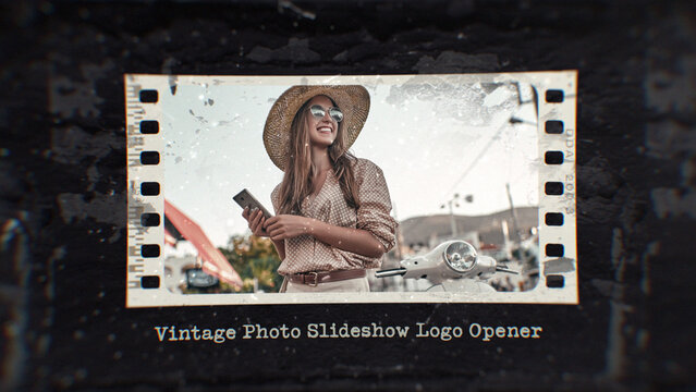 Vintage Photo Slideshow Logo Opener