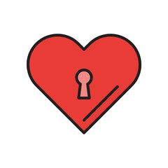 Fototapeta premium Love Icon