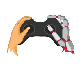 Shirt Design Poster Gaming Gamers Just Human