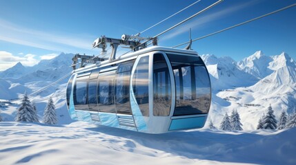 Skiers Snowboarders On Ski Lift Winter, Desktop Wallpaper Backgrounds, Background HD For Designer