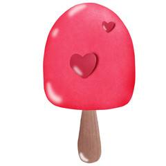 heart shaped ice cream