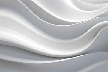 Obraz premium 3d white paper background for design and presentation, in the style of smooth curves, layered abstract paintings, piles/stacks, light-filled, photo taken with nikon d750, eco-friendly craftsmanship