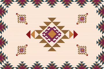 Oriental ethnic pattern.Design for fabric, curtain, background, carpet, wallpaper, clothing, wrapping, Batik, cloth.etc.