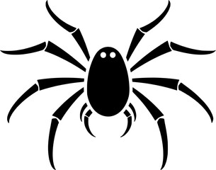 Halloween Spider Web and Spider Vintage Outline Icon In Hand-drawn Style