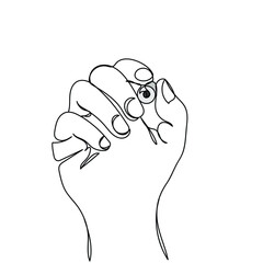  line art of a hand holding a pen or marker. Teaching and instructions concept. Educators and guides. Learning