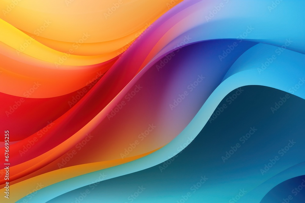 Poster Abstract multicolored background with luxury lines.