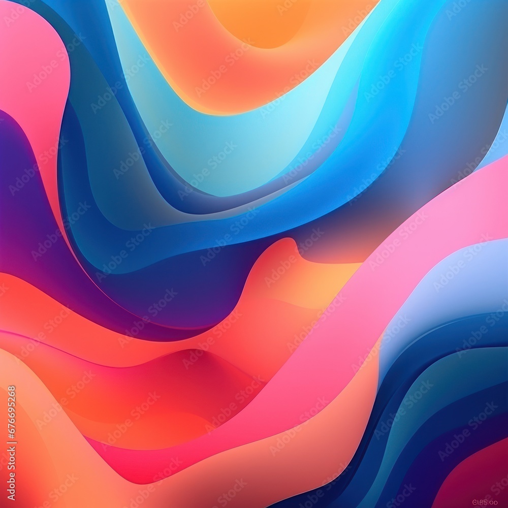 Poster Abstract multicolored background with luxury lines.