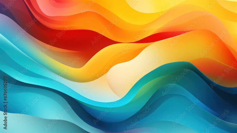 Poster abstract multicolored background with luxury lines.