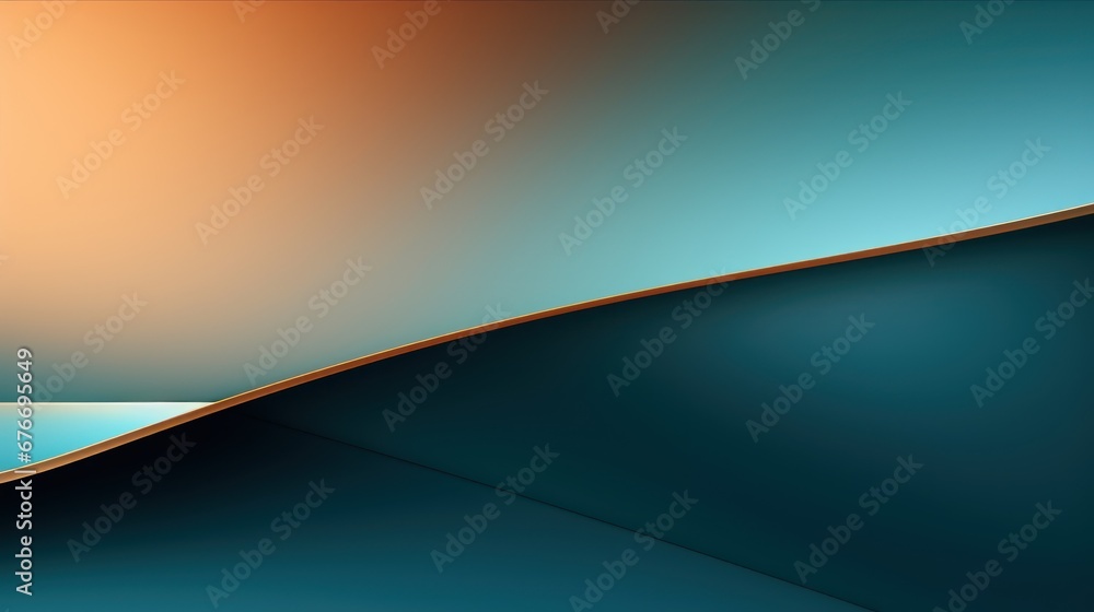 Poster minimal geometric background, dynamic shape composition.