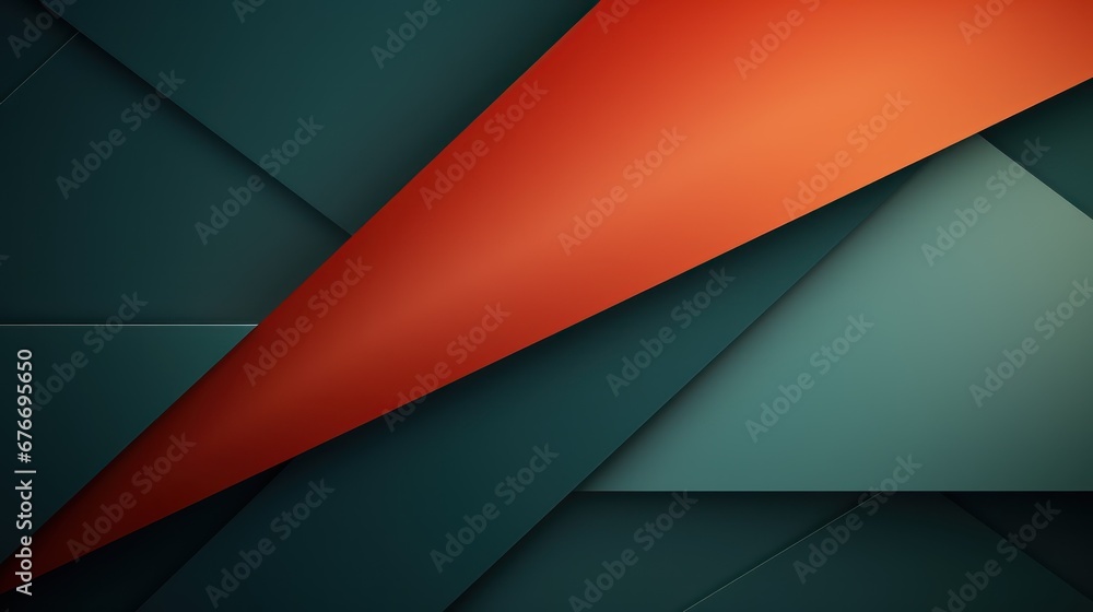 Poster minimal geometric background, dynamic shape composition.