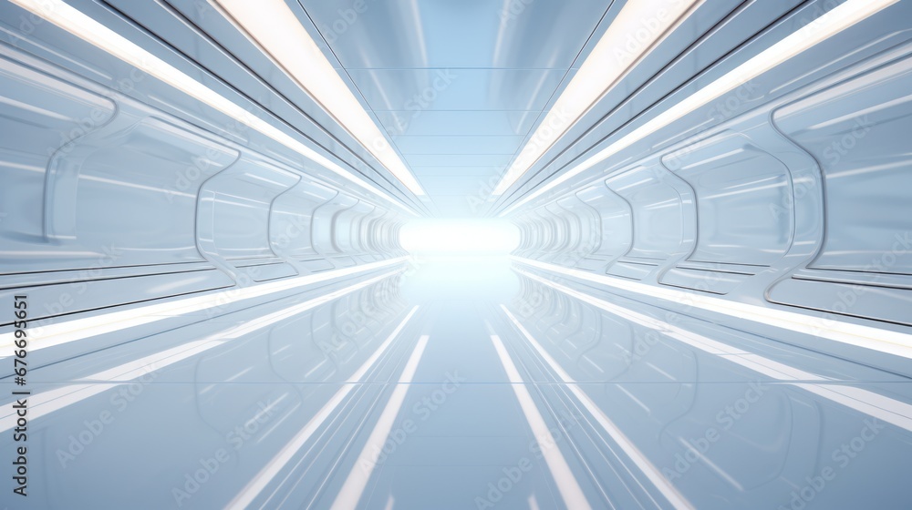 Poster Abstract futuristic architecture background of buildings and 3D renderings.