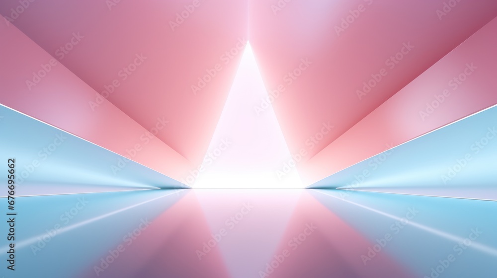 Poster minimal geometric background, dynamic shape composition.