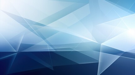 Fototapeta premium Modern white and blue abstract wide sign with geometric shapes. Dark blue and white abstract background.