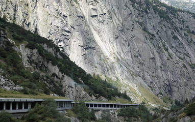 tunnel opened for protection by France on the road between the border of Switzerland and Italy