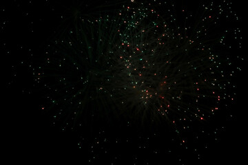 fireworks show with colorful explosions during the national celebration festivities