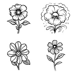 flower, vector, floral, nature, illustration, leaf, design, plant, flowers, pattern, decoration, art, spring, vintage, drawing, bouquet, flora, summer, blossom, element, ornament, card, wallpaper, sty