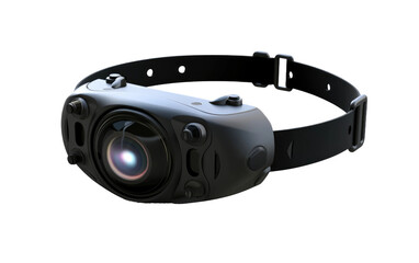 Obraz premium Realistic Image of an Emotion Recognizing Wearable Camera on a Clear Surface or PNG Transparent Background.