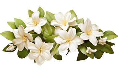 A Realistic View of the Delicate Floral Beauty on a Clear Surface or PNG Transparent Background.