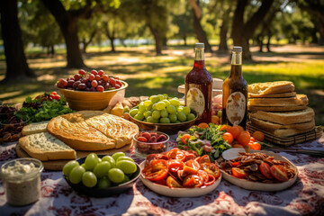 Summer Picnic Feast- Fresh Salads and Refreshments