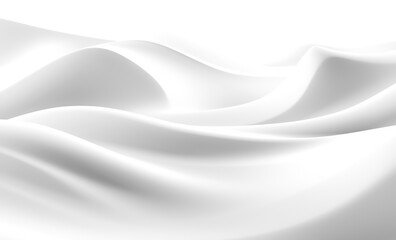 Fototapeta premium white smooth wave flowing background