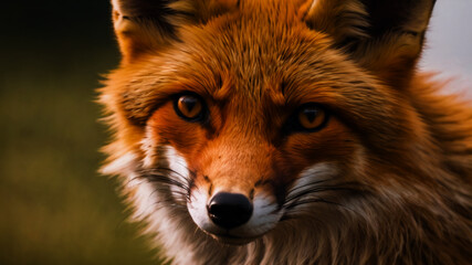 red fox in the wild