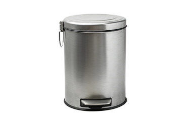 A Visual Harmony with Kitchen Trash Can Essentials on a Clear Surface or PNG Transparent Background.