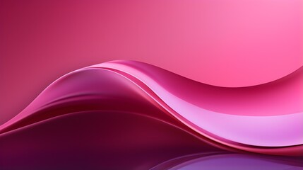 Abstract 3D Background of Curves and Swooshes in fuchsia Colors. Elegant Presentation Template