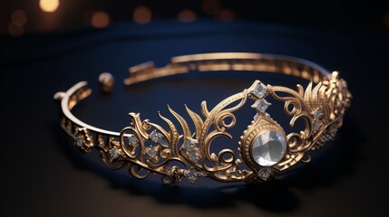 A beautifully ornate Armlet glistening in the moonlight.