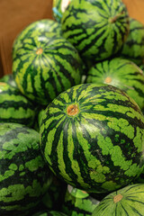 melons in a market