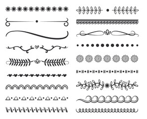 Dividers collection in hand drawn style