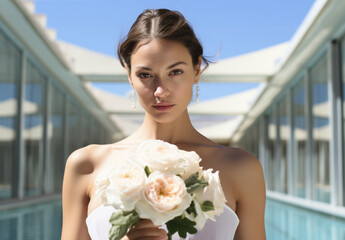 ブーケを持った花嫁