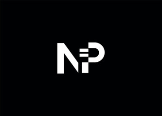 NP  initial letter logo design and monogram logo