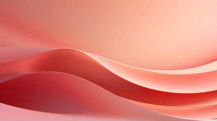 Abstract 3D Background of Curves and Swooshes in light red Colors. Elegant Presentation Template