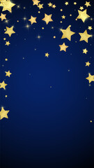 Magic stars vector overlay.  Gold stars scattered