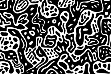 black and white abstract pattern background