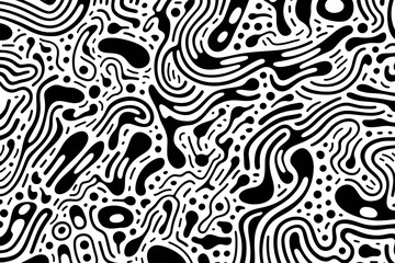 black and white seamless pattern