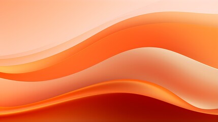 Abstract 3D Background of Curves and Swooshes in orange Colors. Elegant Presentation Template