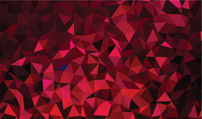 Naklejka premium Black & Red, polygon abstract background 