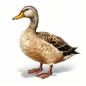 Duck Clipart isolated on white background