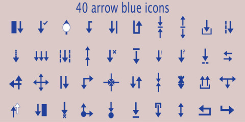 Arrow icon. Mega set of vector arrows.
