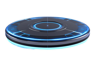 Navigating Tomorrow with a Personal Teleportation Device on a Clear Surface or PNG Transparent Background.