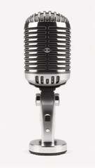 Fototapeta premium Microphone. Podcast microphone on a white background.