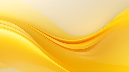 Fototapeta premium Abstract 3D Background of Curves and Swooshes in yellow Colors. Elegant Presentation Template