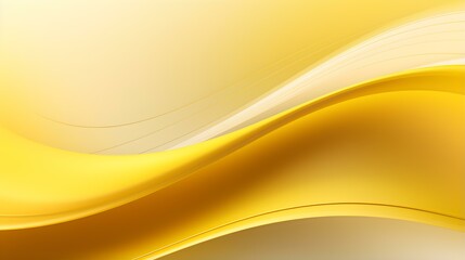 Abstract 3D Background of Curves and Swooshes in yellow Colors. Elegant Presentation Template